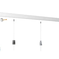 Click Rail Bilderschiene 2 m weiß incl. Montagesatz.