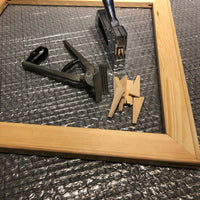 Ihre Leinwand auf 19 mm Keilrahmen spannen.