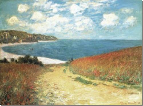 Claude Monet Meadow Road to Pourville